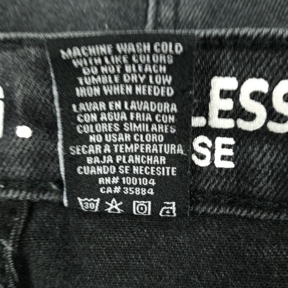 S.O.N.G. High Rise  Distressed Destroyed Straight Leg Jeans  7/28 - Picture 6 of 7